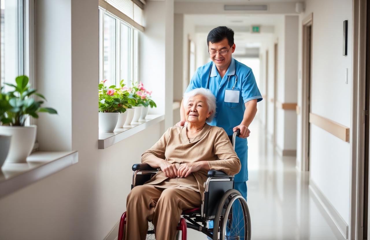 Hộ lý viện dưỡng lão tại Okayama