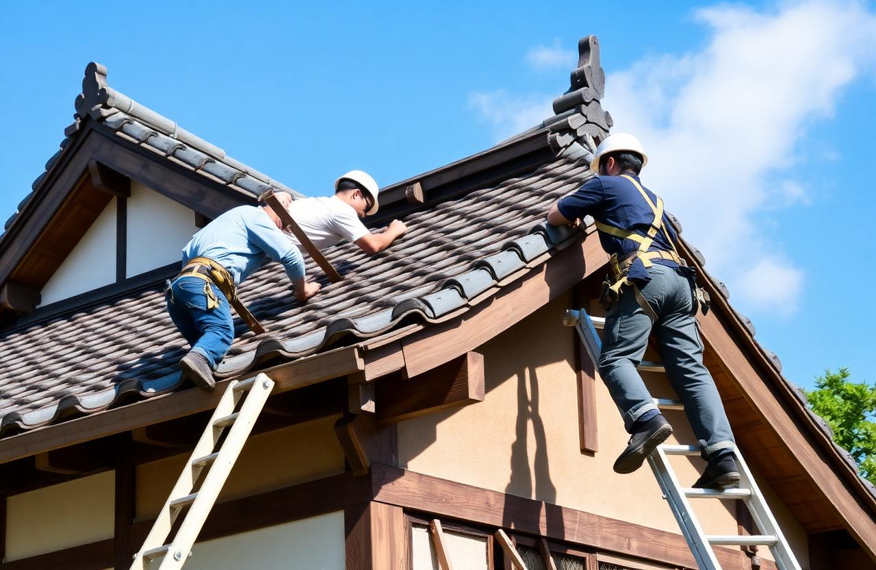 Giàn giáo xây dựng tại Kanagawa