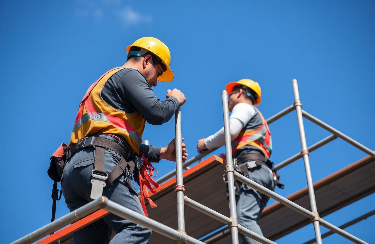 Giàn giáo xây dựng tại Osaka