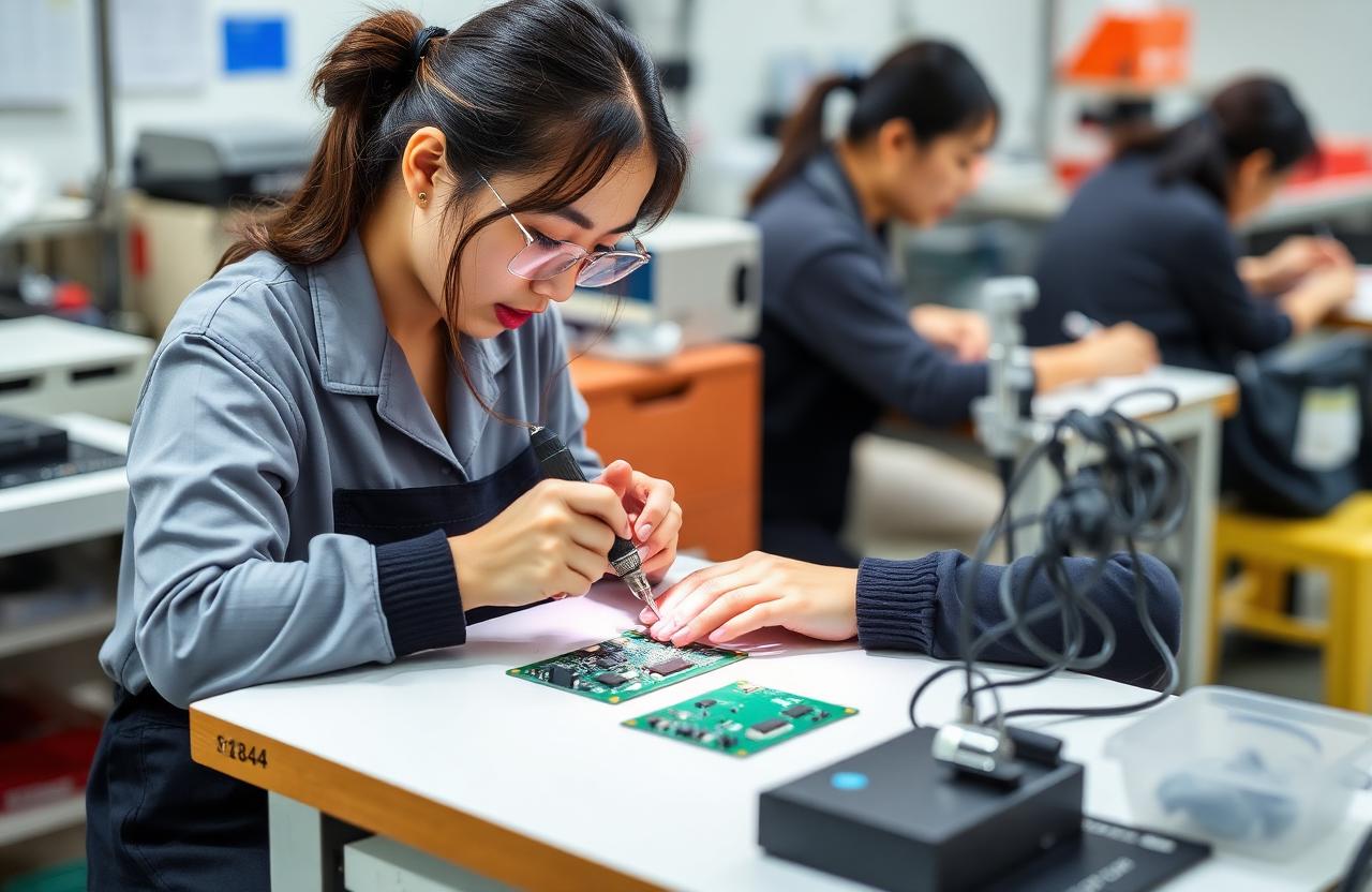 Lắp ráp linh kiện điện tử tại Nagano