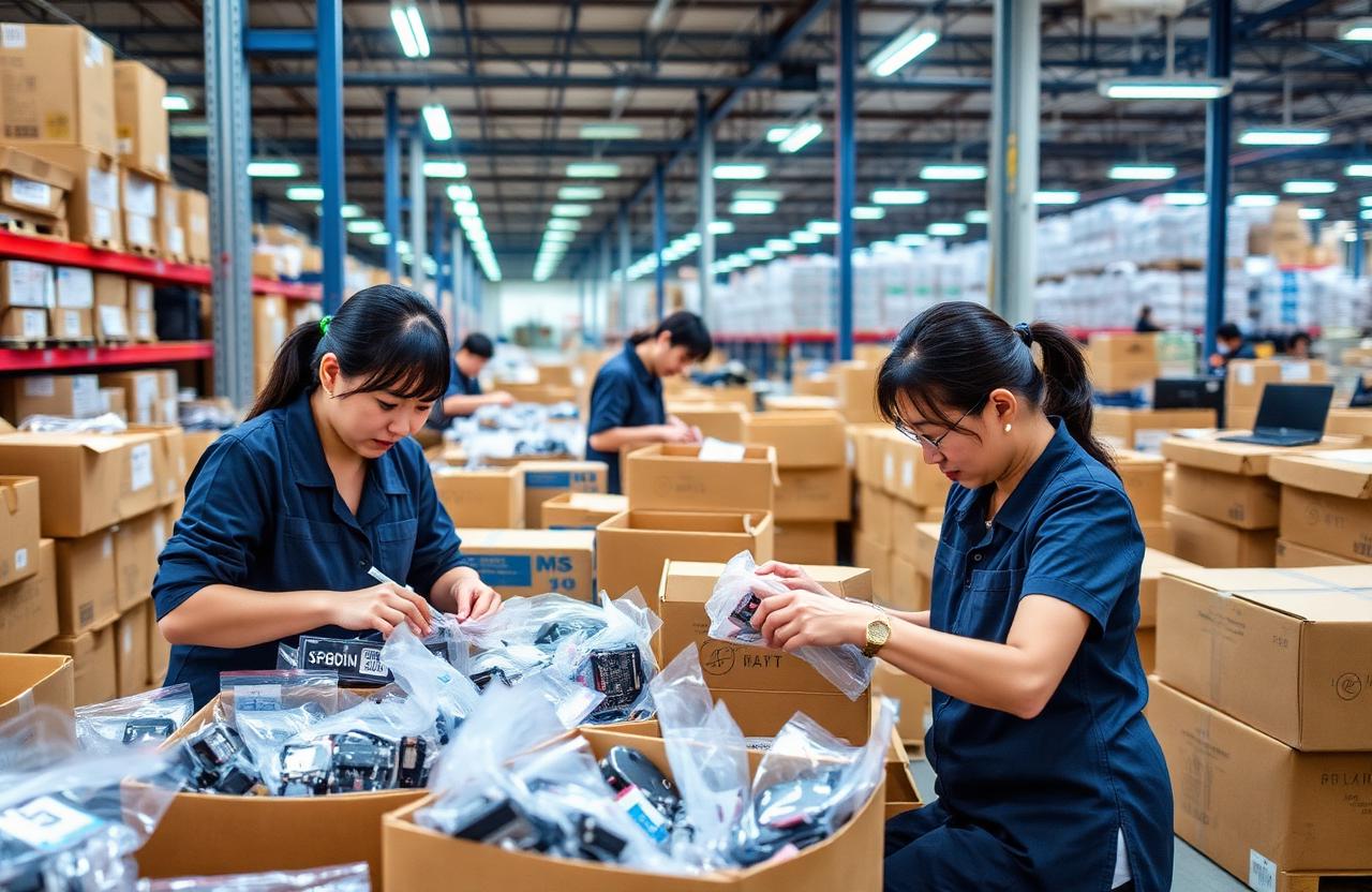 Lắp ráp linh kiện điện tử tại Shiga